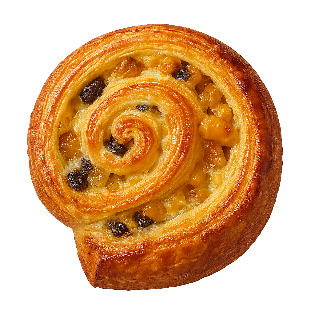 25 Pains aux raisins (cru surgelé)