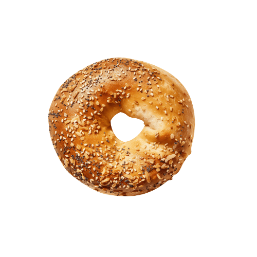 Bagel multi - céréales Poids : 80g Prix unitaire HT : 0,80€ Prix au carton : 120€ Carton : 150 pcs - L'Atelier K LLC